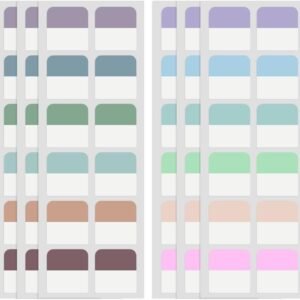 240 Pcs Sticky Index Tabs, Colored Book Sticky Tabs for Notebooks, Repositionable Page Tabs for Notebooks File Classification