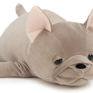 30 Inches Large Stuffed Dog Frenchie Stuffed Animal for Adults & Kids Anxiety Stress Relief