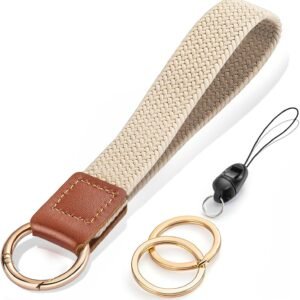 Wrist Lanyard, Stretchy Wristlet Keychain Lanyards, Cute Key Lanyard for Women Men