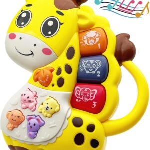 Baby Piano Toy, 6-12 Months Light Up Music Baby Toys for 0 3 6 9 Months, Early Learning Educational Boys Girls Gifts (Giraffe)
